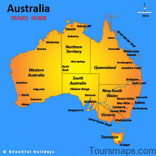 travel s1 Queensland Map and Travel Guide