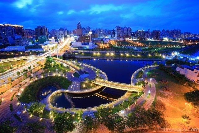 View of Love River at Night - Kaohsiung, Taiwan