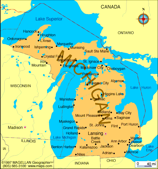 where is michigan michigan map location 2 Where is Michigan ? Michigan Map Location