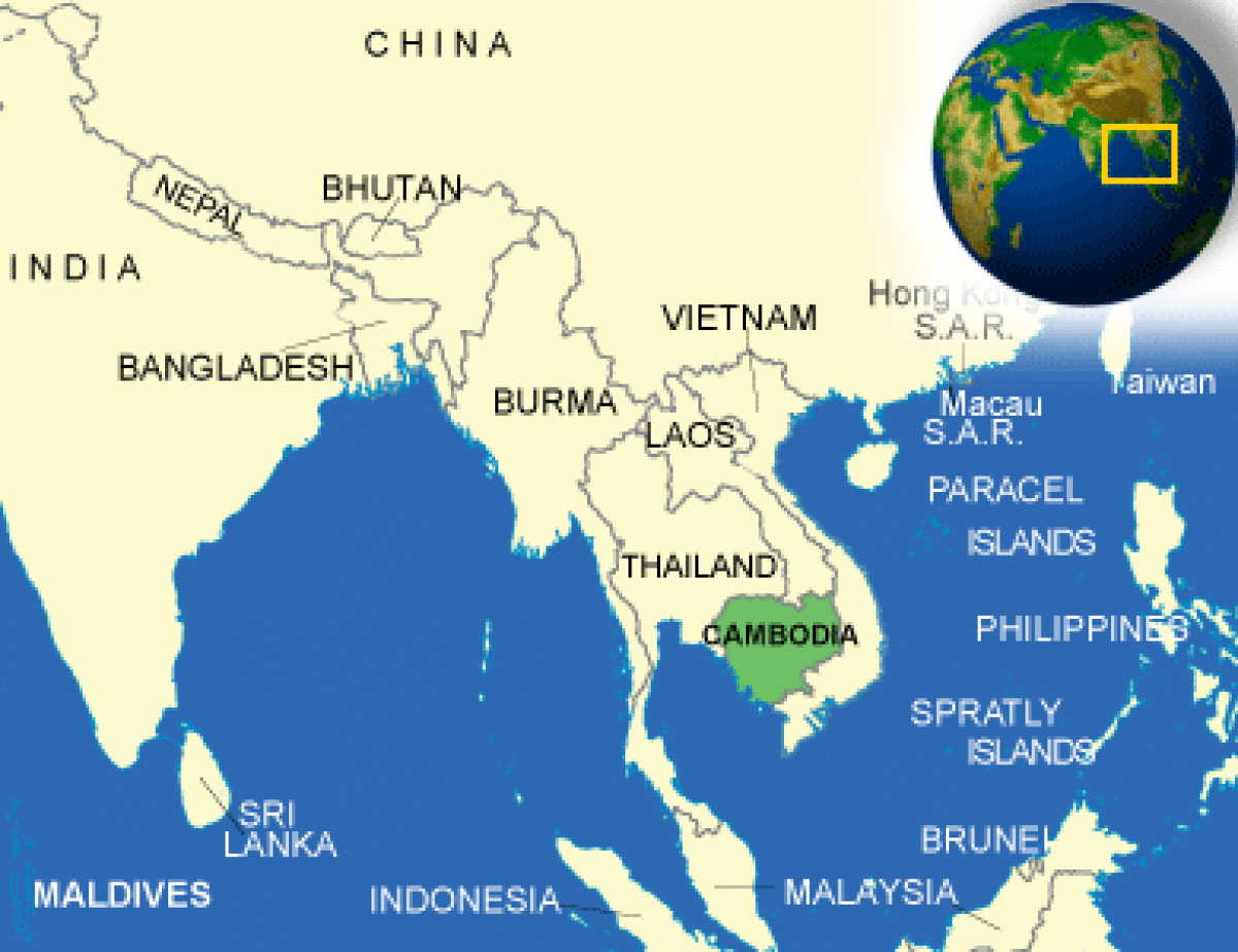 where is cambodia located in the world map 1 Where Is Cambodia Located In The World Map