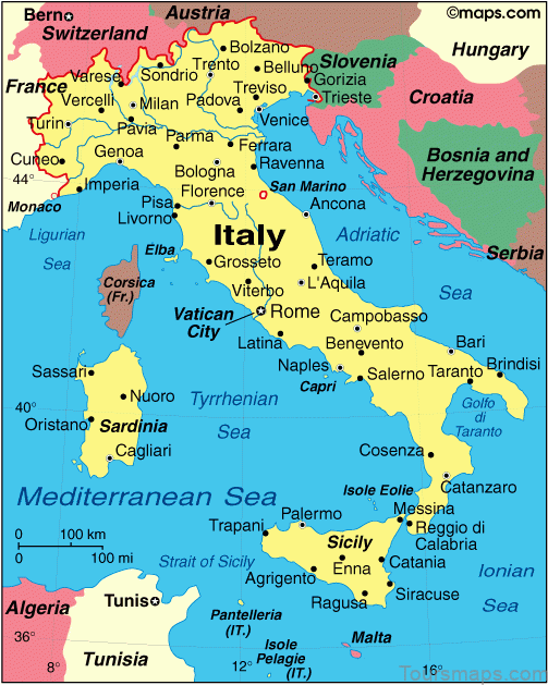 italy map where to stay in italy Italy Map   Where To Stay In Italy?