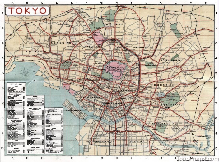 tokyo map tokyo city guide2 Tokyo Map   Tokyo City Guide