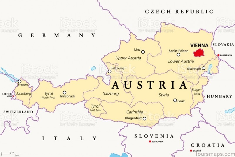 austria map political google map of vienna austria 2