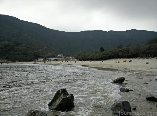 map of big wave bay beach hong kong map english