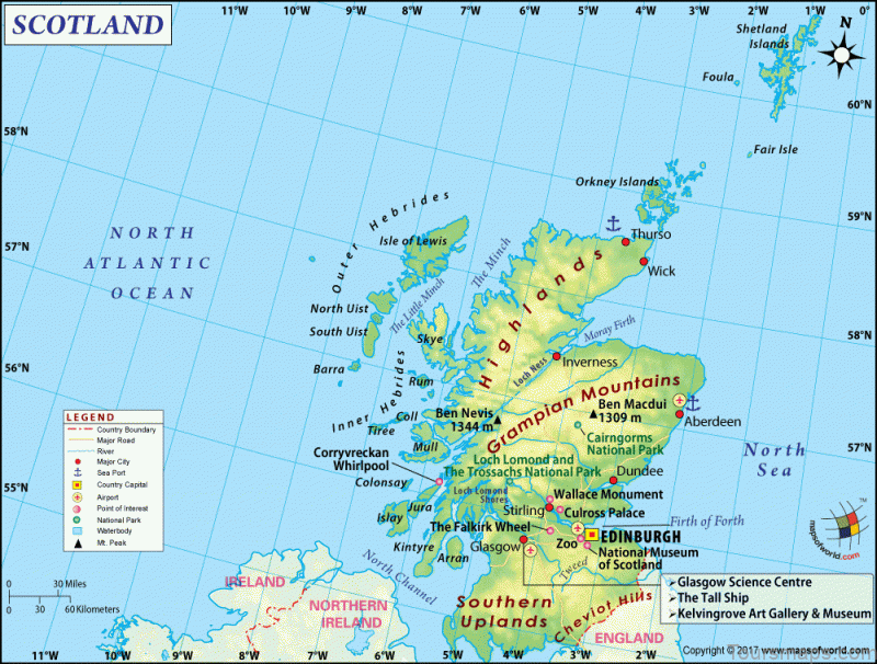 map of scotland visit scotland in autumn1 Map of Scotland   Visit Scotland in Autumn