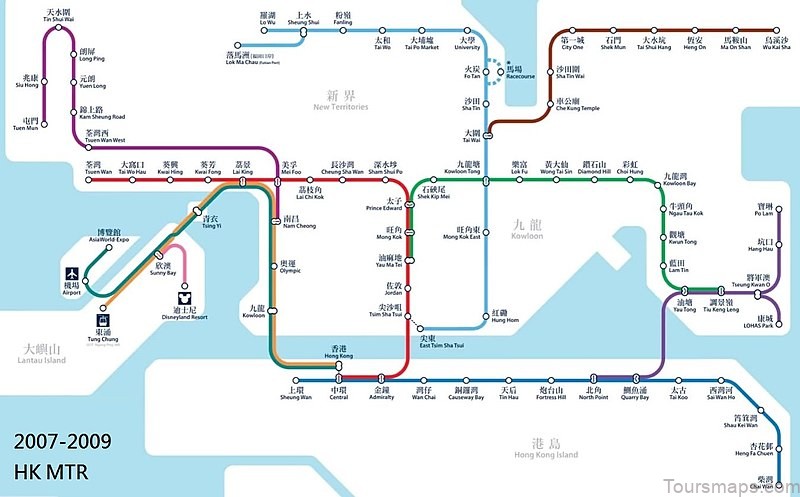 hong kong maps tourist attractions streets subway aberdeen country park 1