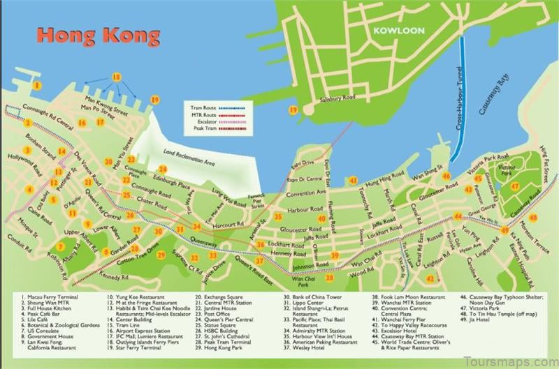 %name Hong Kong Maps: Tourist Attractions, Streets, Subway, Aberdeen Country Park