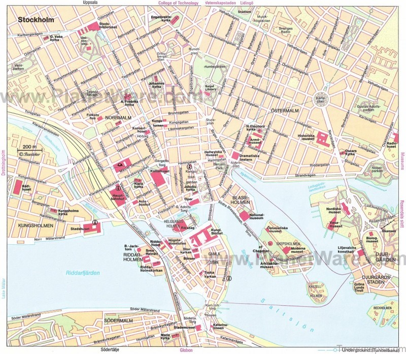 venice maps tourist attractions streets subway stockholm map