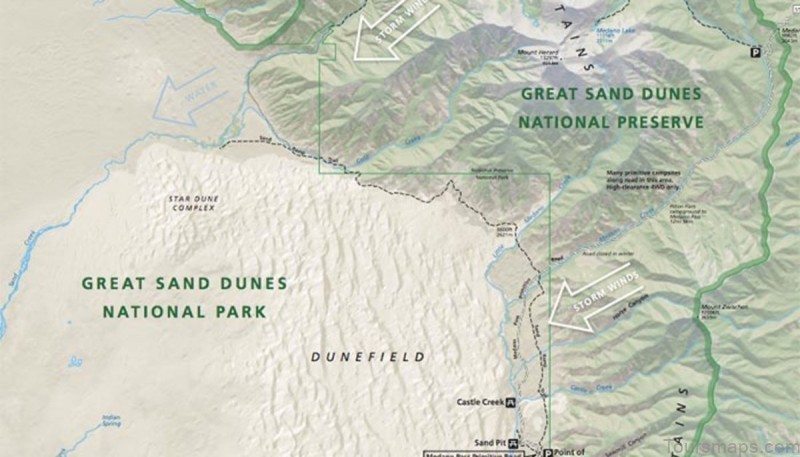 Official Great Sand Dunes National Park & Preserve Map PDF - My Colorado National Park
