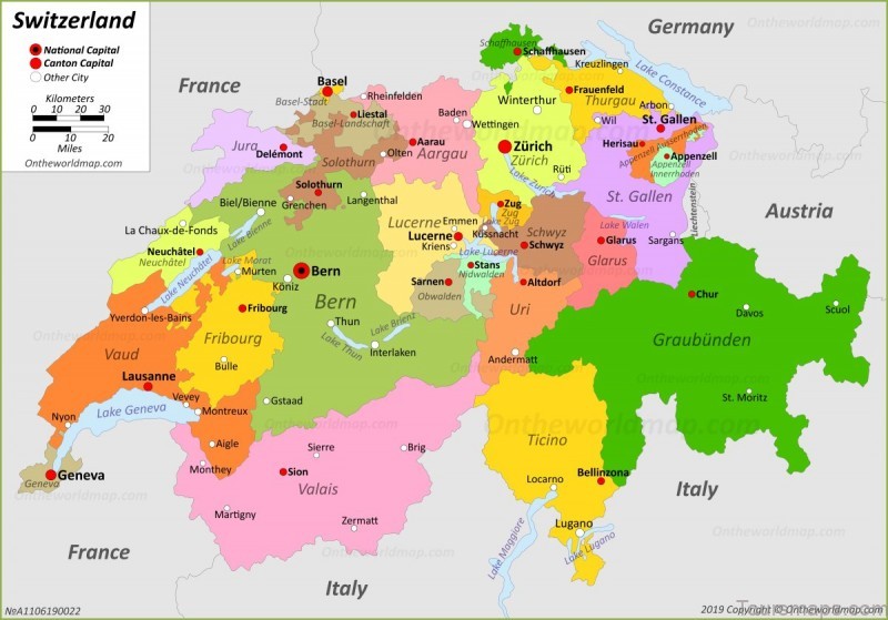 Switzerland Maps | Maps of Switzerland