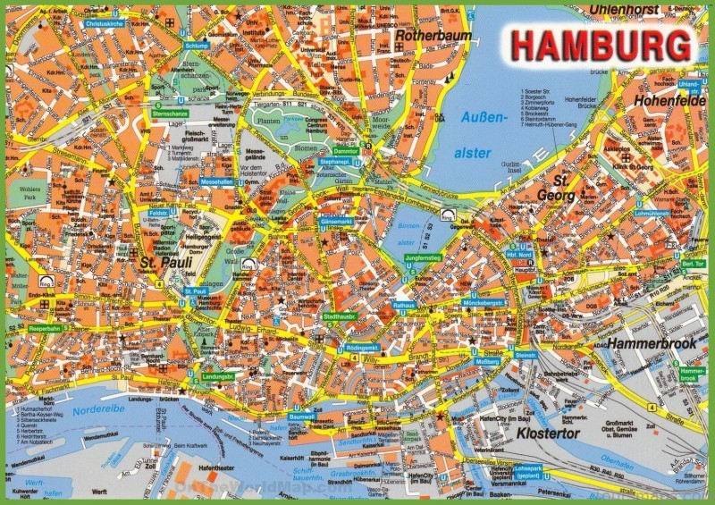 %name Hamburg Map   The Fontenay Hotel, Hamburg