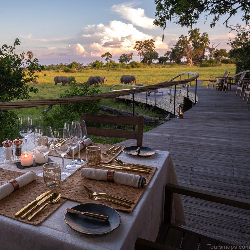 map of botswana mombo camp botswana 1