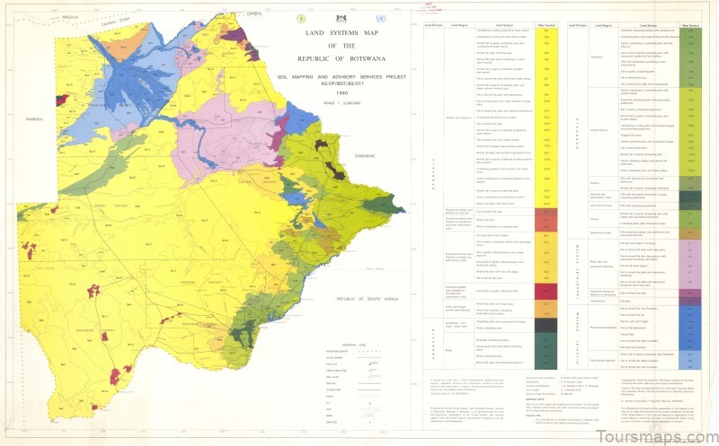 map of botswana mombo camp botswana 6