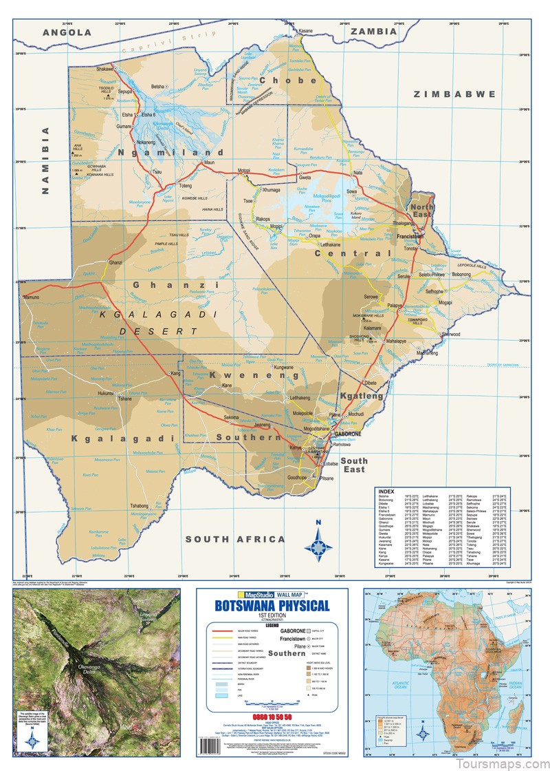 map of botswana mombo camp botswana 7
