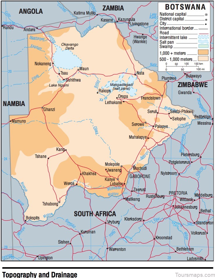 map of botswana mombo camp botswana 8