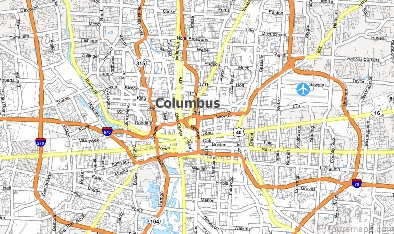 Columbus Map Feature