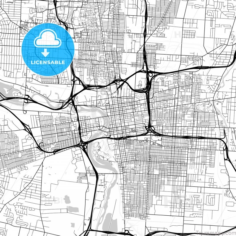 Map of Columbus Ohio 158044