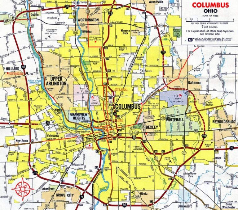 Columbus Ohio Map Columbus Guide And Statistics