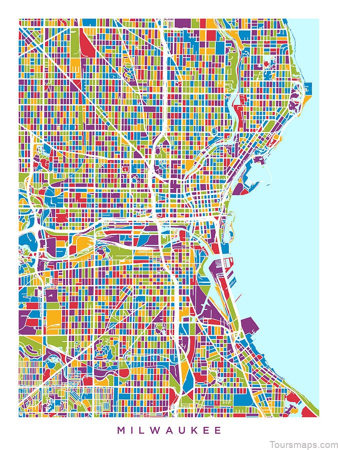 4 milwaukee wisconsin city map michael tompsett