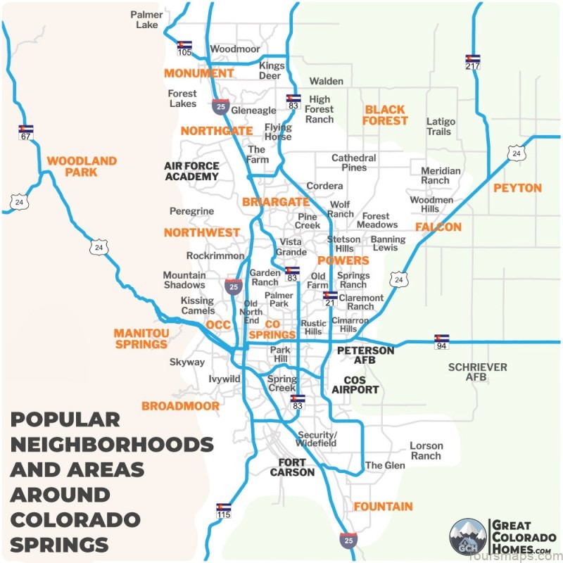 Colorado Springs Neighborhood Map 3