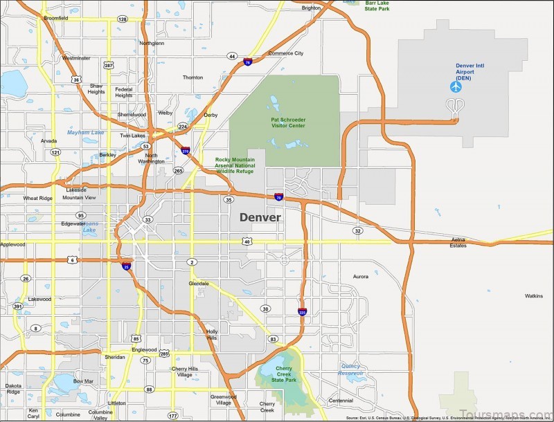 Denver Map Colorado