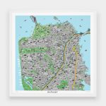 Hand Drawn Map of San Francisco By Jenni Sparks evermade 2
