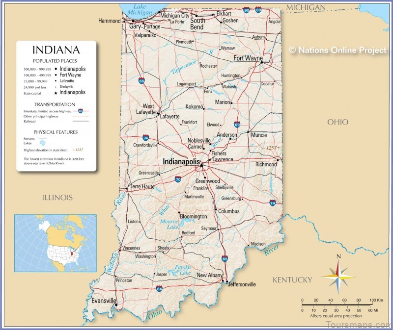 Indiana map