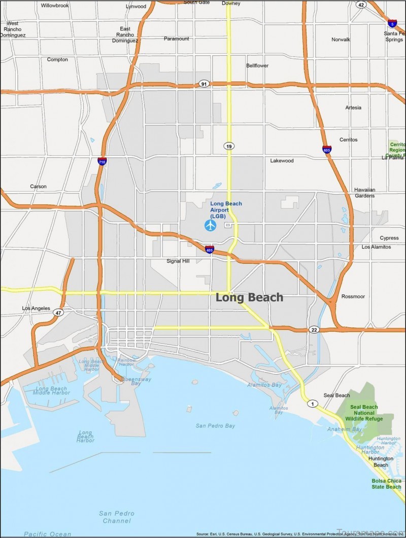 Long Beach Map California 1265x1677 1