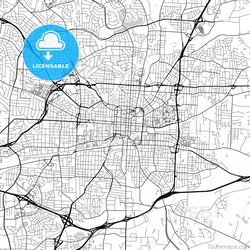 Map of Greensboro North Carolina 158421