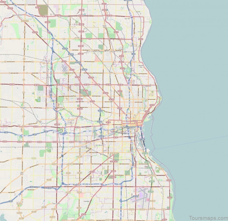 %name Map of Milwaukee   Milwaukee Guide