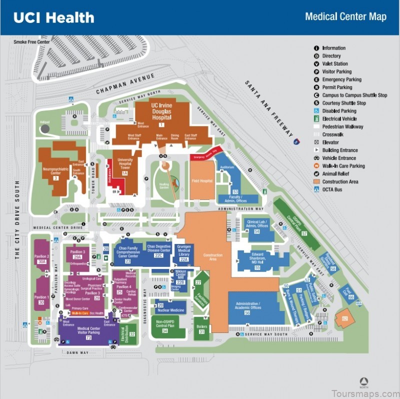 Medical Center Map Screengrab April 2021