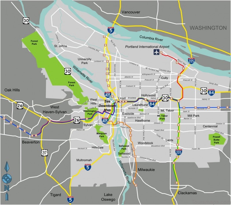Portland map