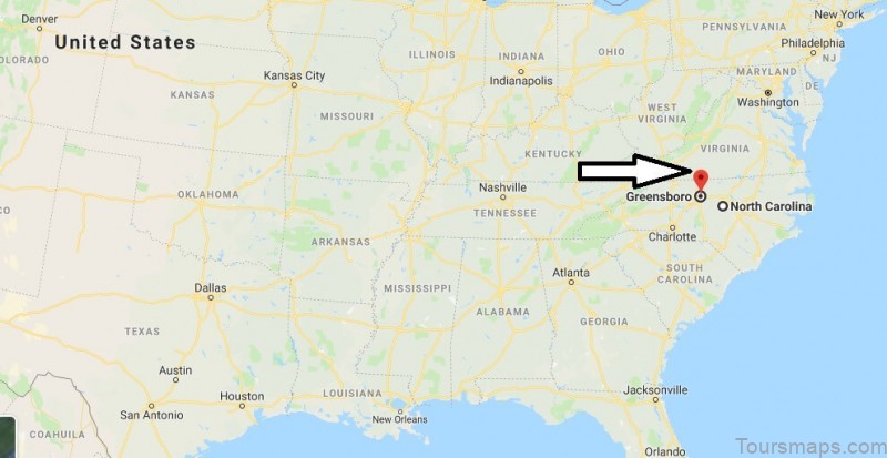 Where is Greensboro North Carolina What County is Greensboro Greensboro Map Located