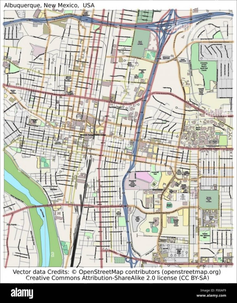 Albuquerque Map - Albuquerque Guide - ToursMaps.com