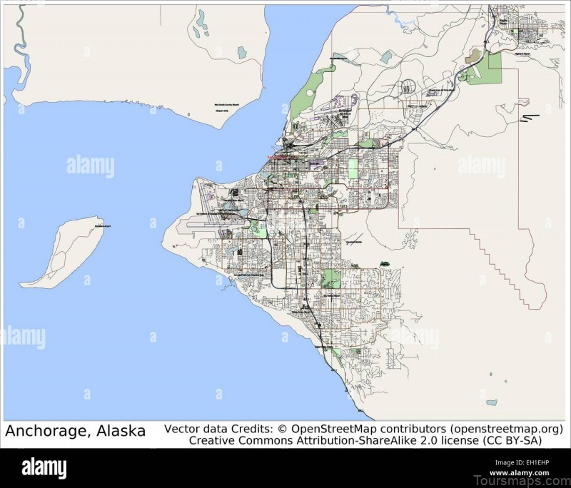 anchorage alaska usa city map EH1EHP