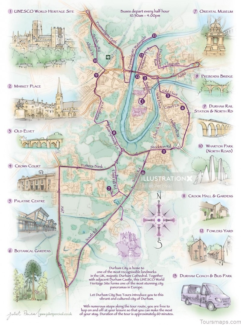 durham city route map