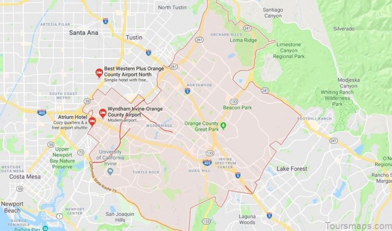 irvine escrow company google map