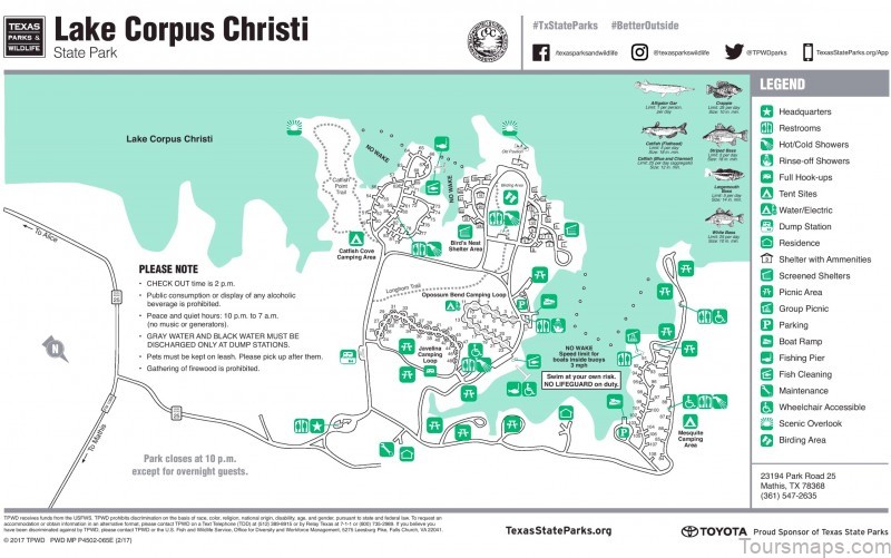 lake corpus christi map
