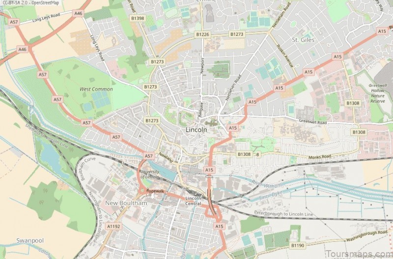 lincoln map great britain 10671639