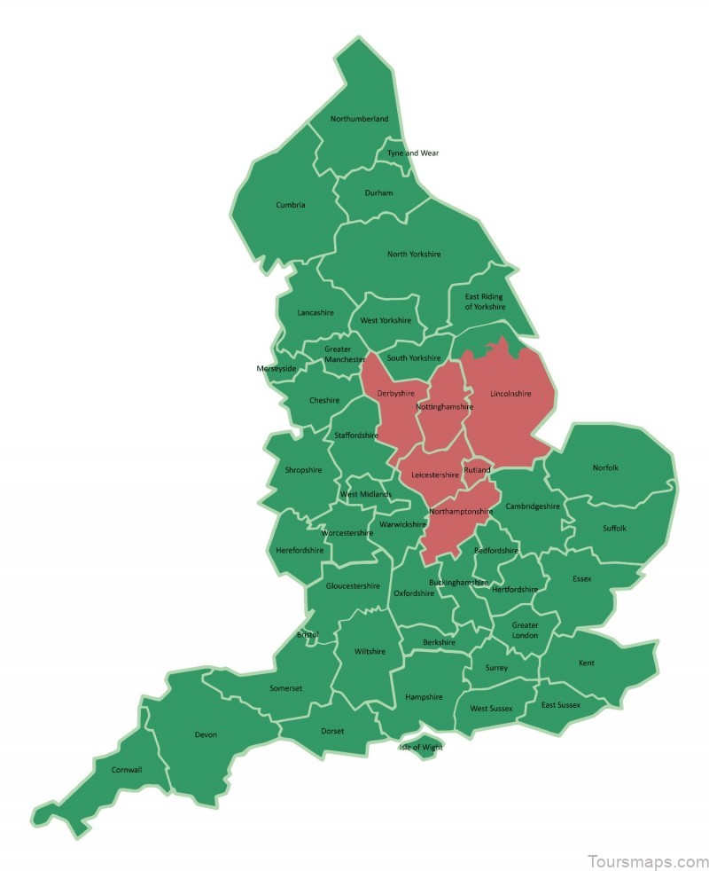 map east midlands