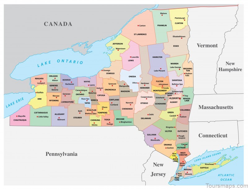 new yotk counties map