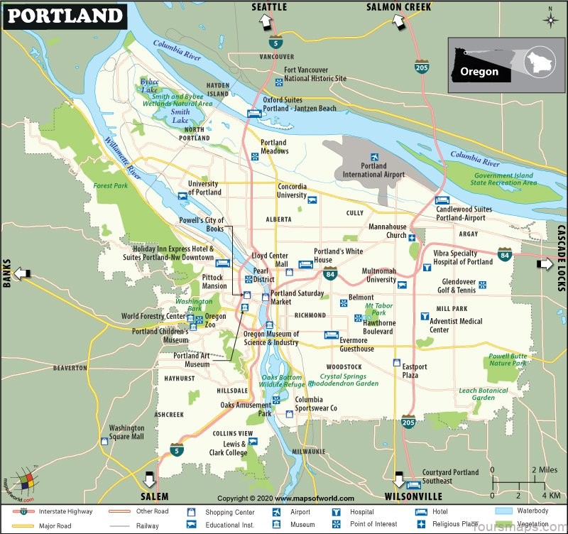 portland map
