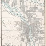 vintage map of portland oregon 1901 cartographyassociates
