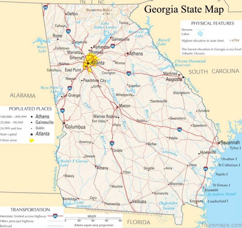 georgia travel guide for tourists a map of georgia 2