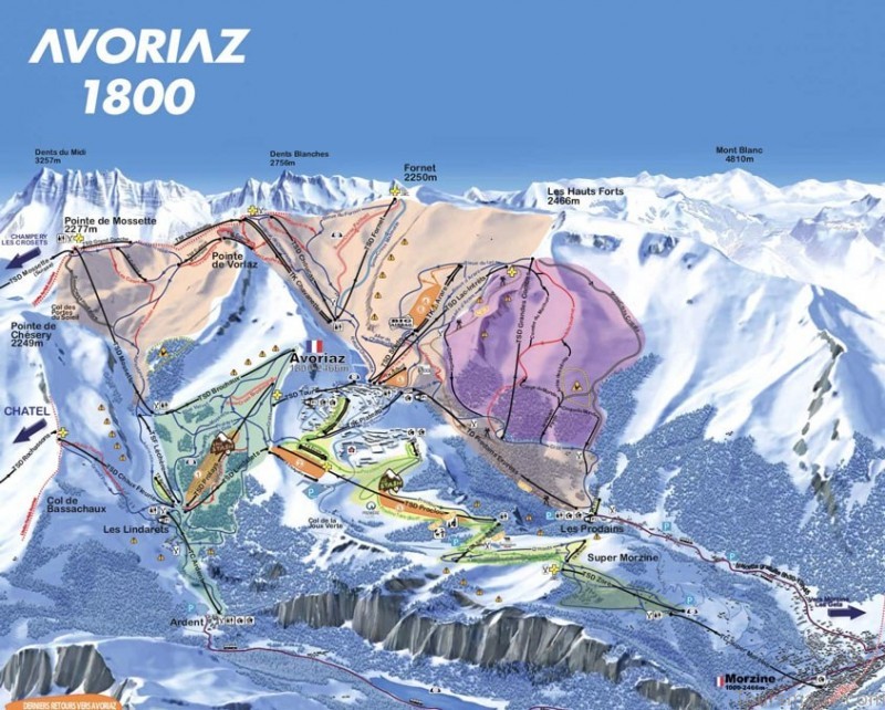 a complete guide to morzine travel tourism map of morzine 1