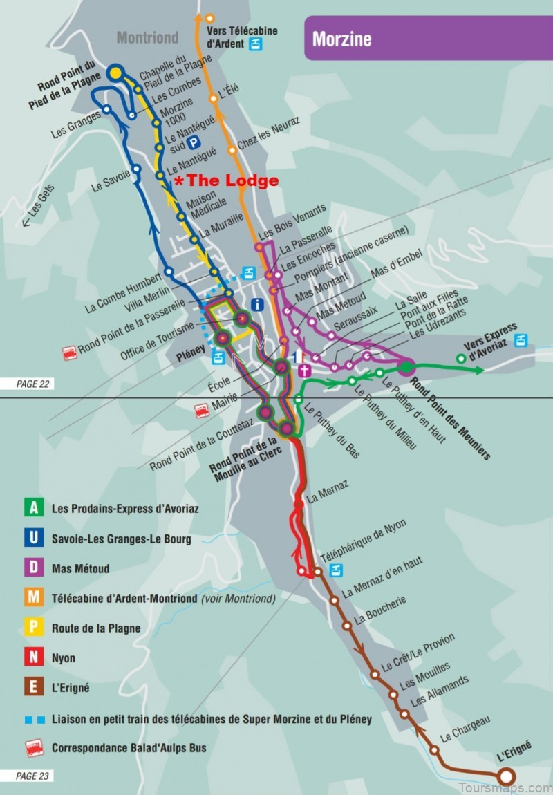 a complete guide to morzine travel tourism map of morzine 2