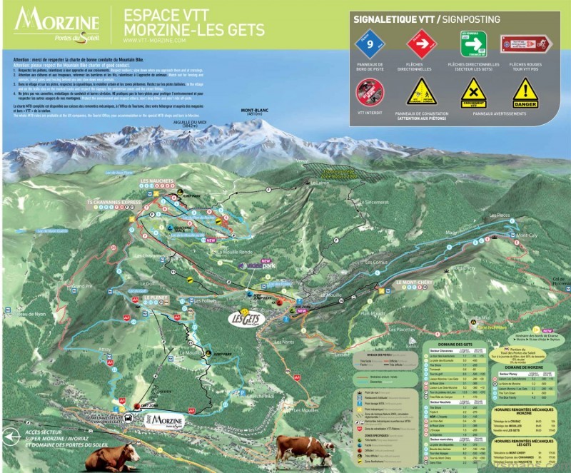 a complete guide to morzine travel tourism map of morzine 3