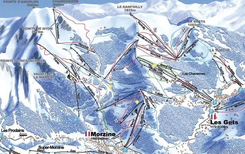 a complete guide to morzine travel tourism map of morzine