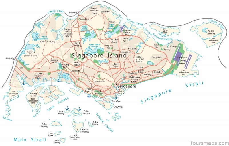 a singapore travel guide for tourists map of singapore 5