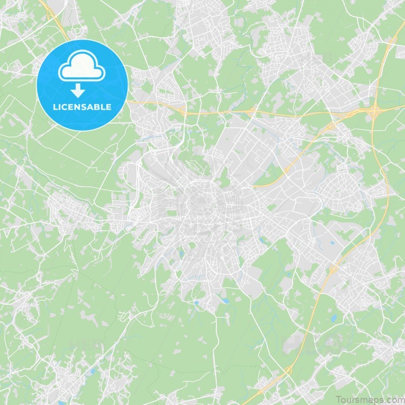 aachen travel guide map of aachen in germany 4